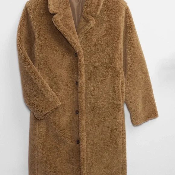 GAP Jackets Coats Cream Color Sherpa Coat Poshmark
